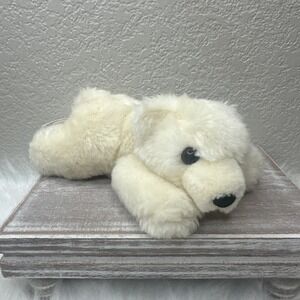 $11 🌙 White Polar Bear‎ Laying Down The Stuffed Animal House Plush Toy 6"